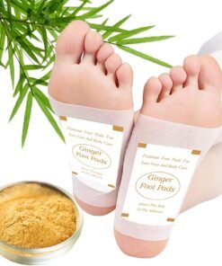 Foot Pads - (60Pads) Ginger Foot Pads for Better Sleep and Anti-Stress Relief, Pure Natural Bamboo Vinegar and Ginger Powder Premium Ingredients Combination for Foot and Body Care.